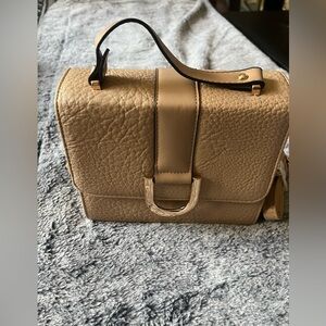 Tan Textured Handbag